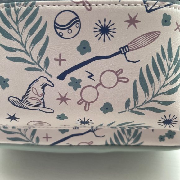 New Bioworld Harry Potter Symbols Mint Green and Ivory Mini Backpack - Picture 3 of 8